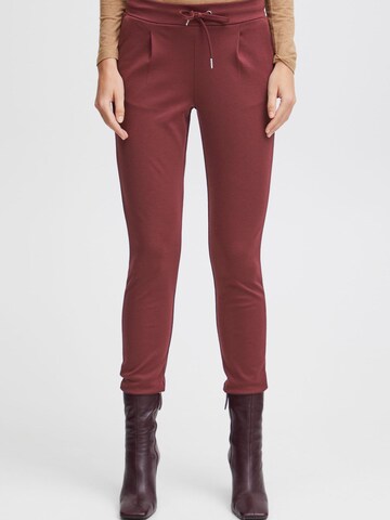 b.young - Tapered Pantalón plisado ' RIZETTA ' en rojo: frente