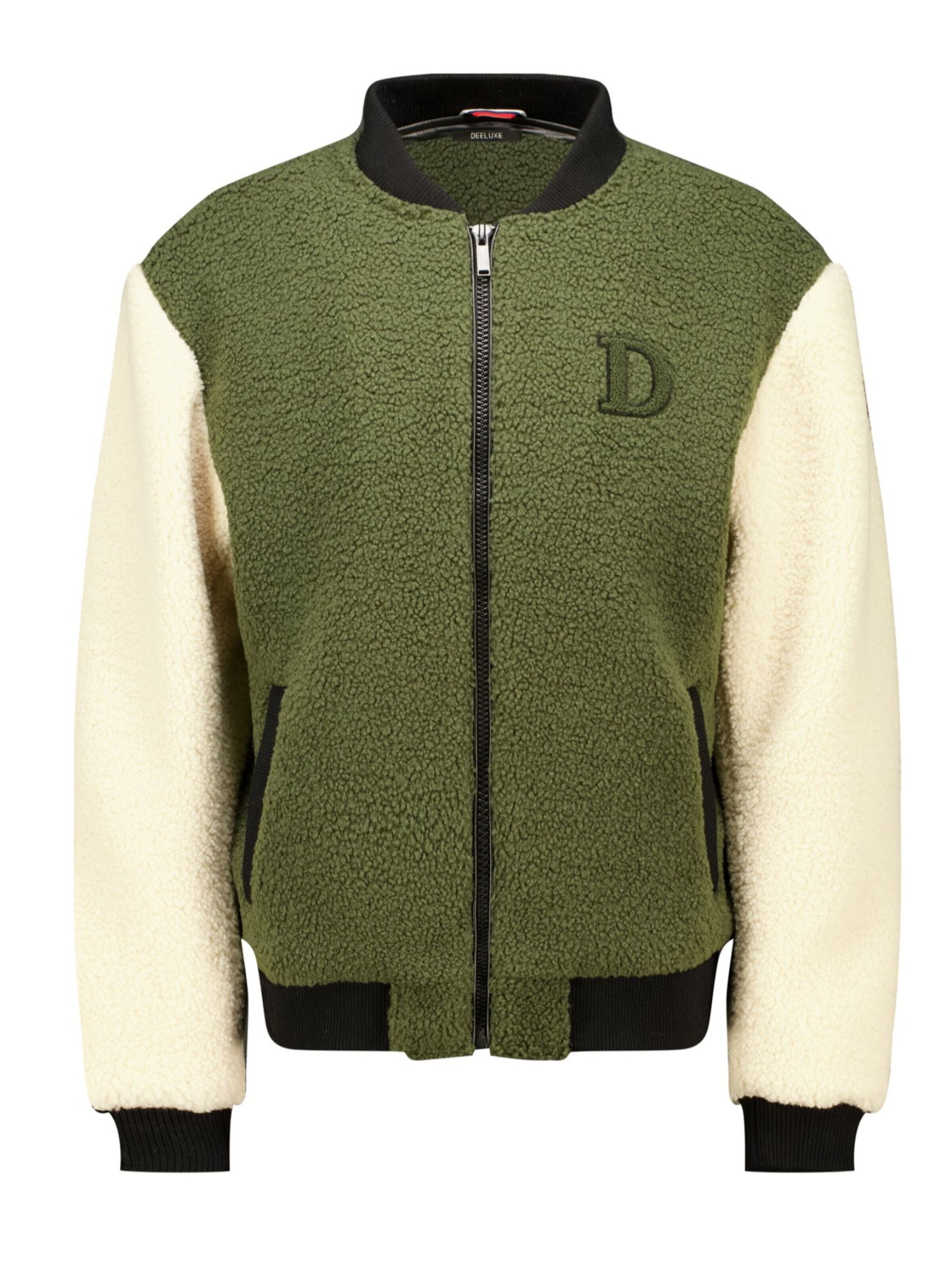 Deeluxe Between-Seasons Coat in Green: front