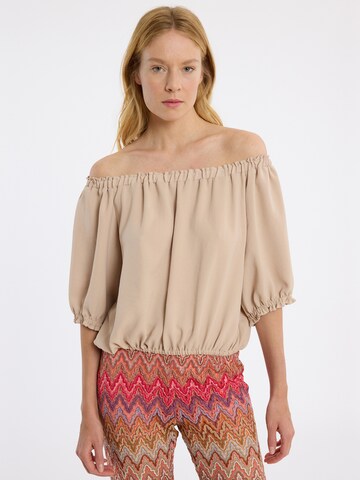 Ana Alcazar Top 'Zapisa' in Beige: Vorderseite