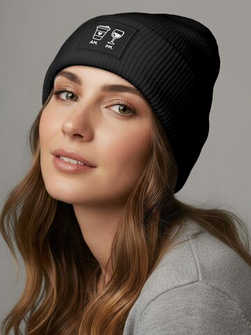 Neverless Beanie 'AM PM' in Black