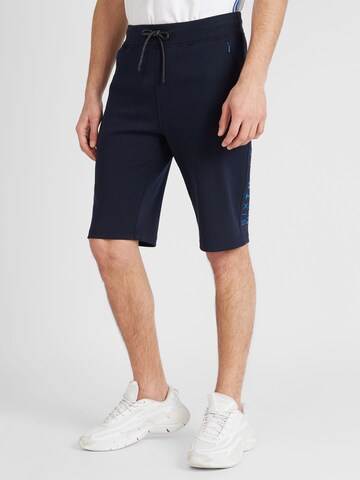 CAMP DAVID Regular Pants in Blue: front