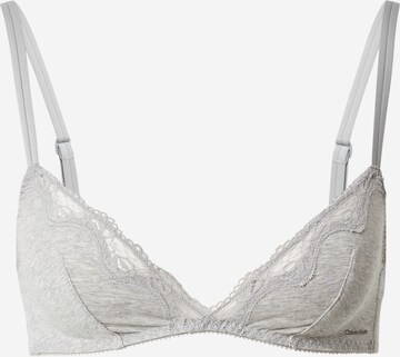 Calvin Klein Underwear Triangle Bra in Grey: front