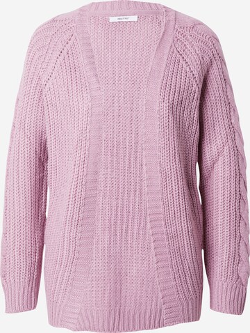 ABOUT YOU Knit cardigan 'Saphira' in Pink: front