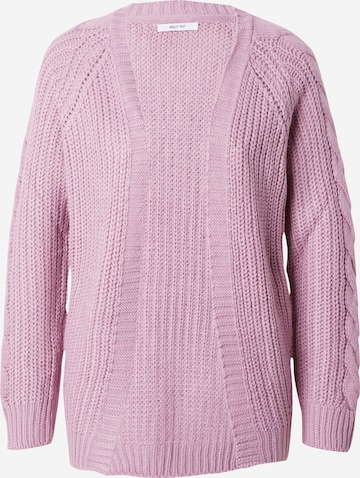 ABOUT YOU Knit Cardigan 'Saphira' in Pink: front