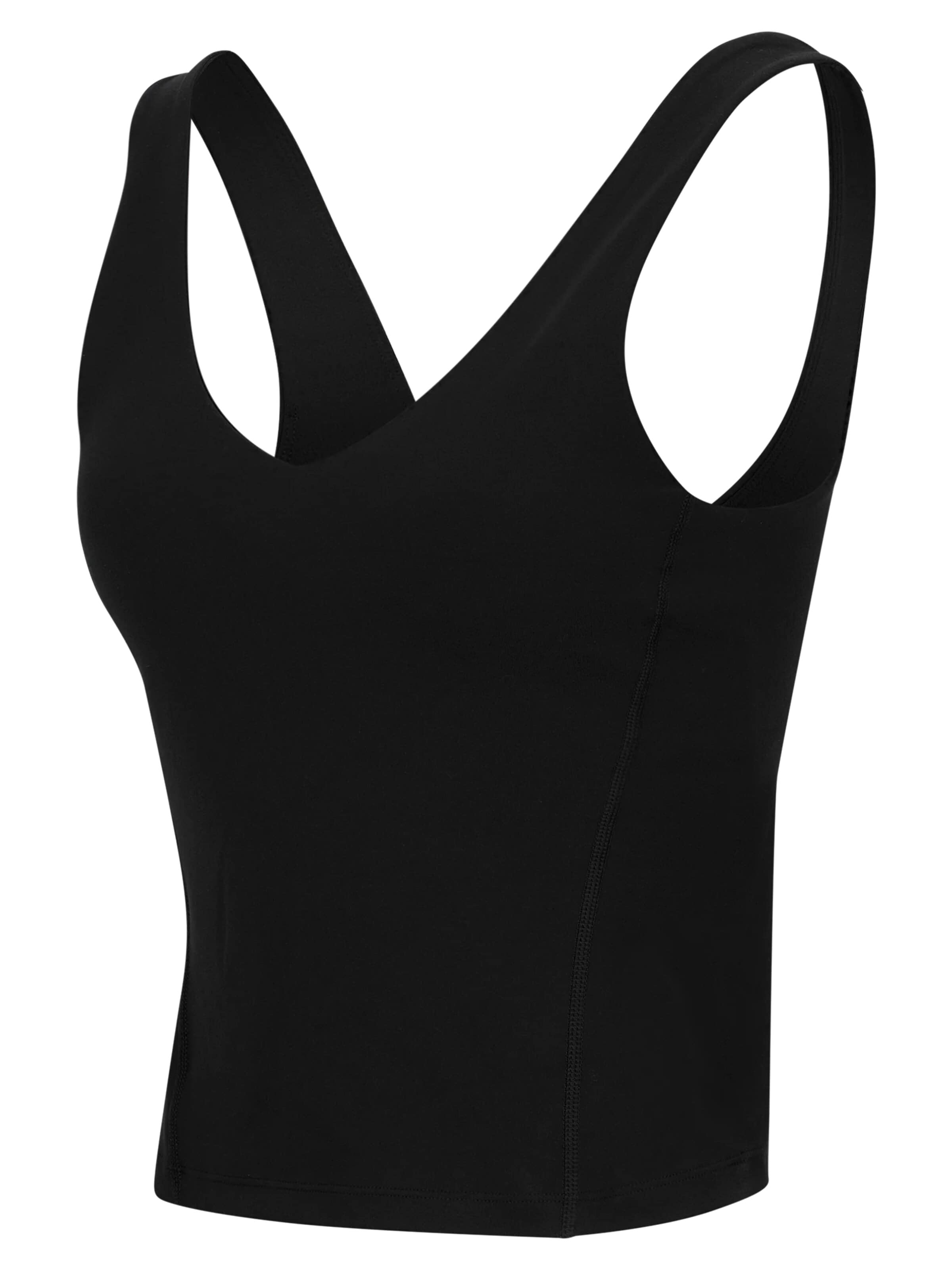 Nomi Active Sports Top in Black: front