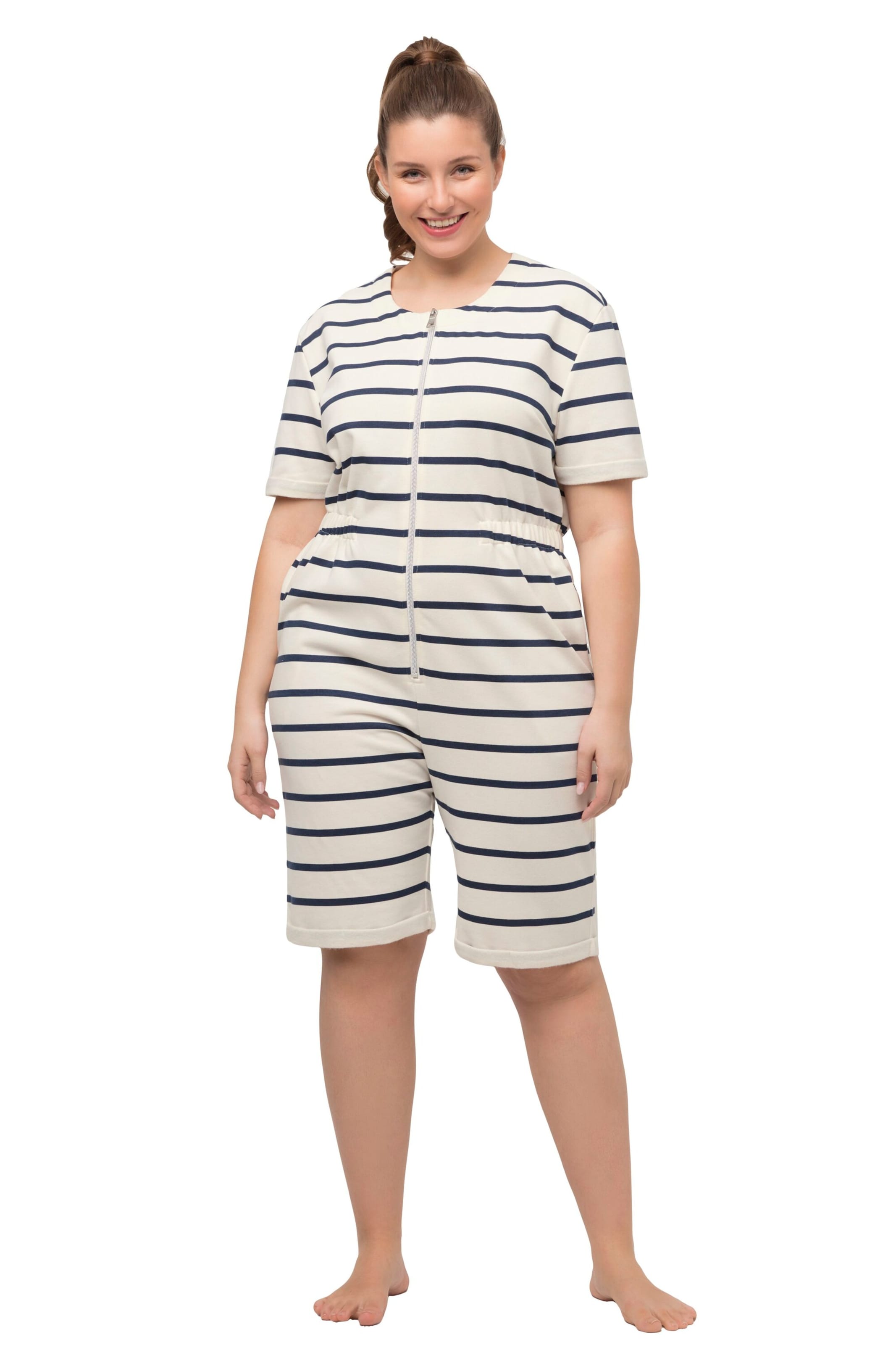 Ulla Popken Jumpsuit in Weiß