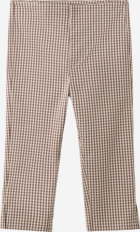 MANGO Slimfit Hose 'FARM' in Braun: Vorderseite