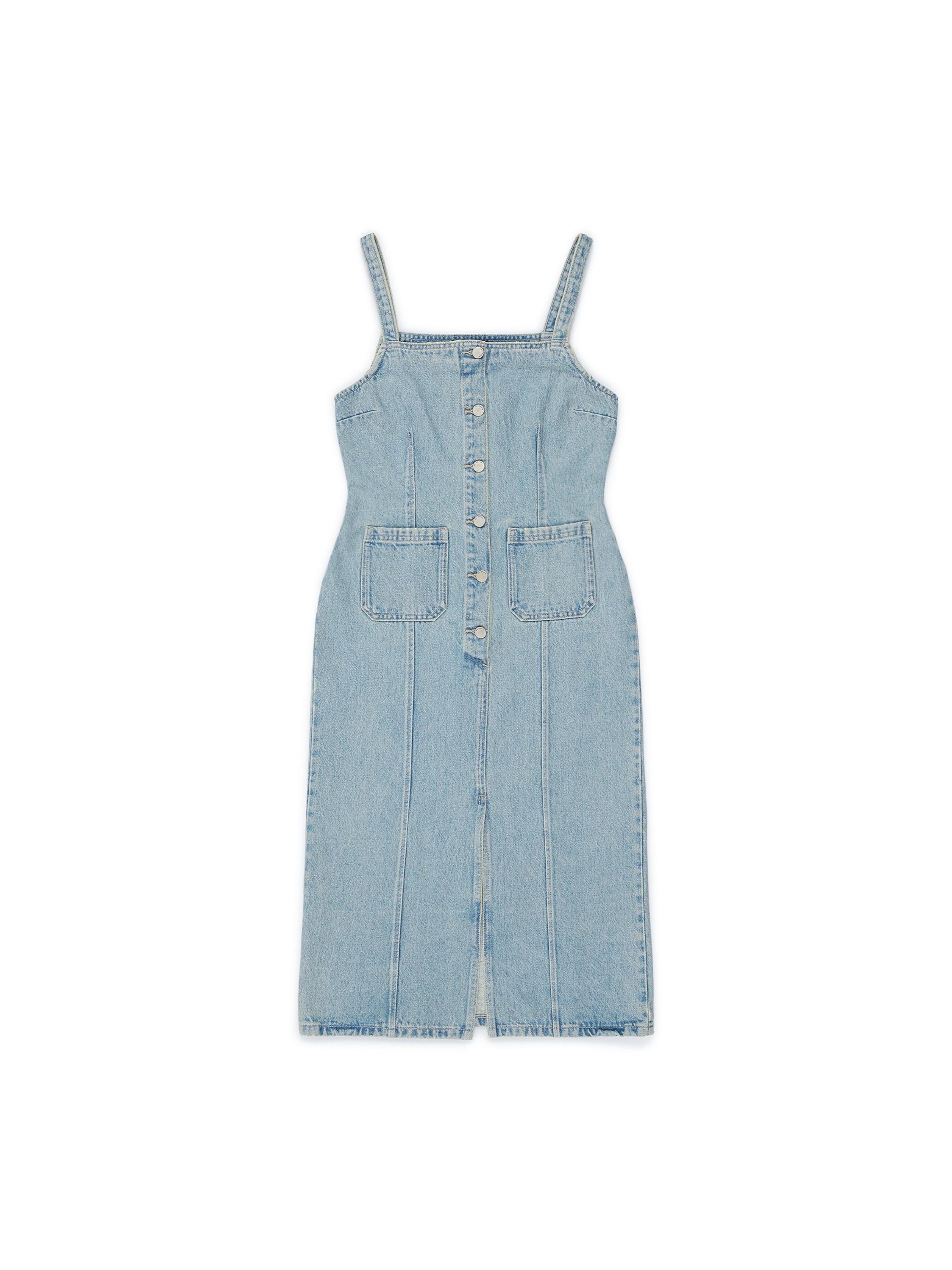 Dr. Denim Jurk 'Nia Dress' in Blauw: voorkant