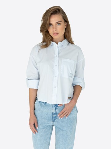 MSCW Bluse 'Julia'‌‌‌‌‌‌‌ in Blau: Vorderseite