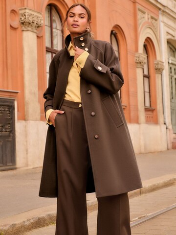 love & roses Between-Seasons Coat in Brown