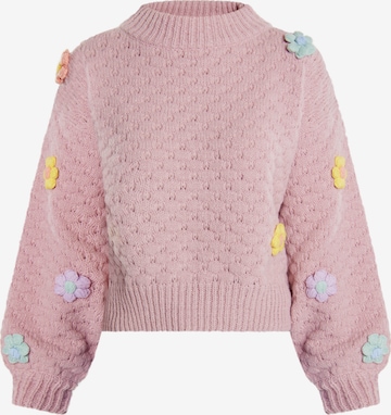 Pull-over 'Gaya' IZIA en rose : devant