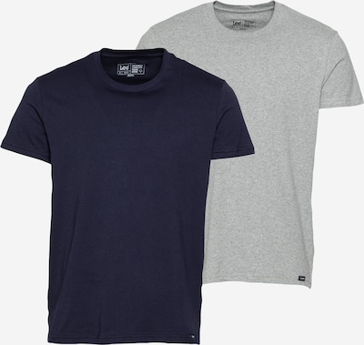 Lee T-Shirt 'Twin Pack Crew' en bleu nuit / gris chiné, Vue avec produit