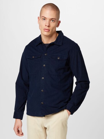 JACK & JONES Regular fit Button Up Shirt 'JAY' in Blue: front