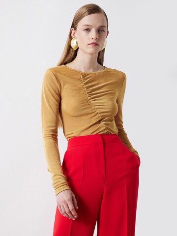 Ipekyol Wide leg Pleated Pants in Red