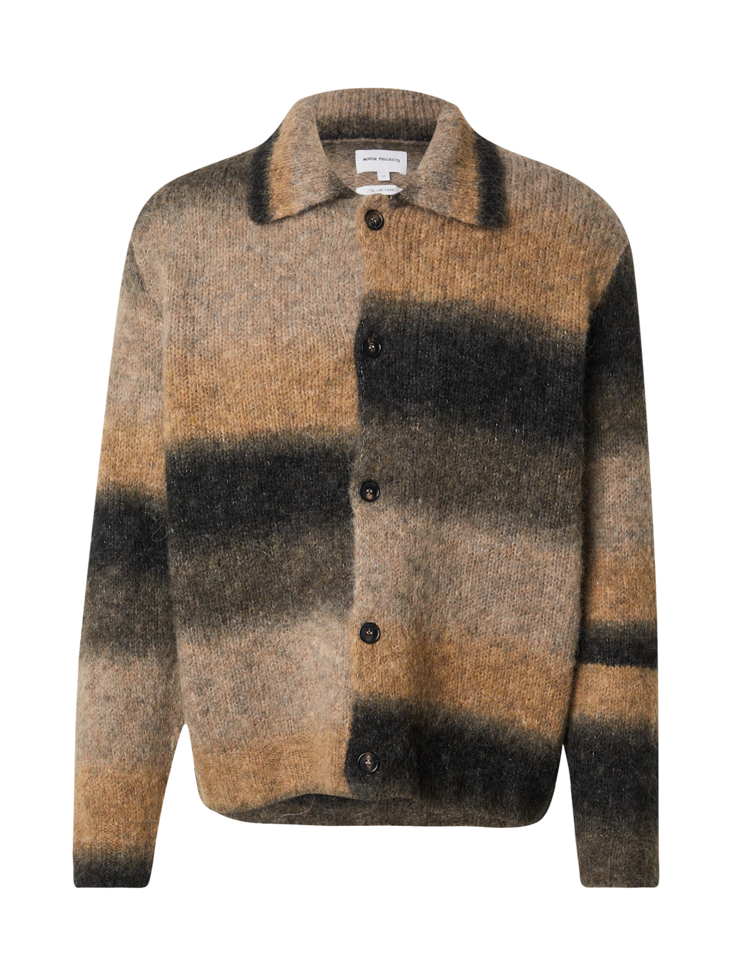 NORSE PROJECTS Вязаная кофта в Зеленый: спереди