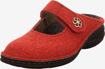 Finn Comfort Huisschoenen in Rood: voorkant