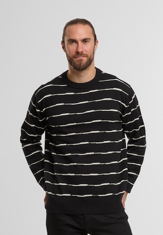 INDICODE JEANS Trui 'Mowri' in Zwart
