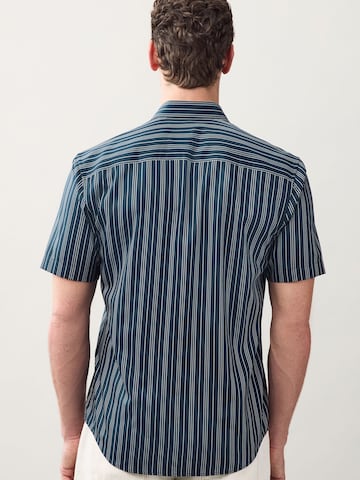 Next Regular fit Button Up Shirt in Blue