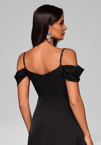 Ombre Evening Dress in Black