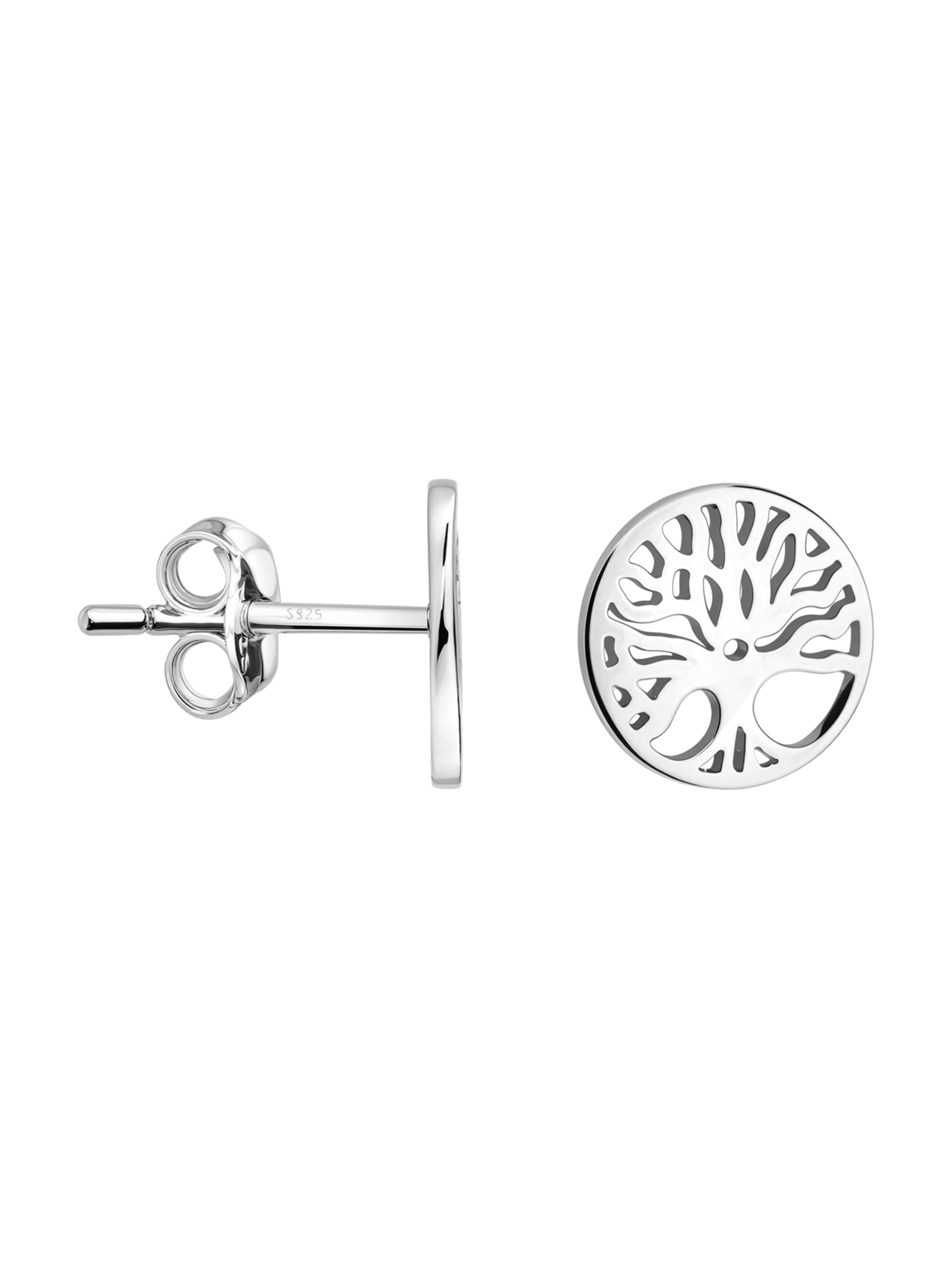 Sofia Milani Earrings 'Tree' in Silver: front