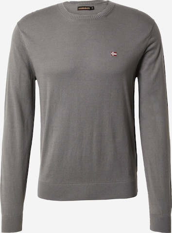 NAPAPIJRI Sweater 'DECATUR' in Grey: front