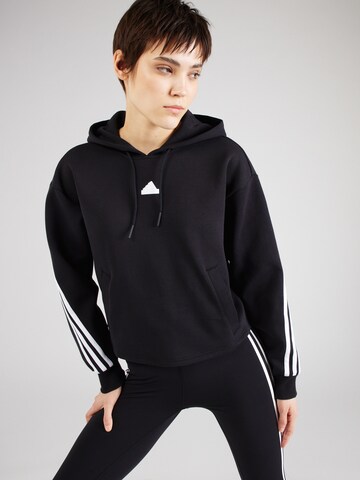 ADIDAS SPORTSWEAR - Sweatshirt de desporto 'Future Icons Three Stripes' em preto: frente