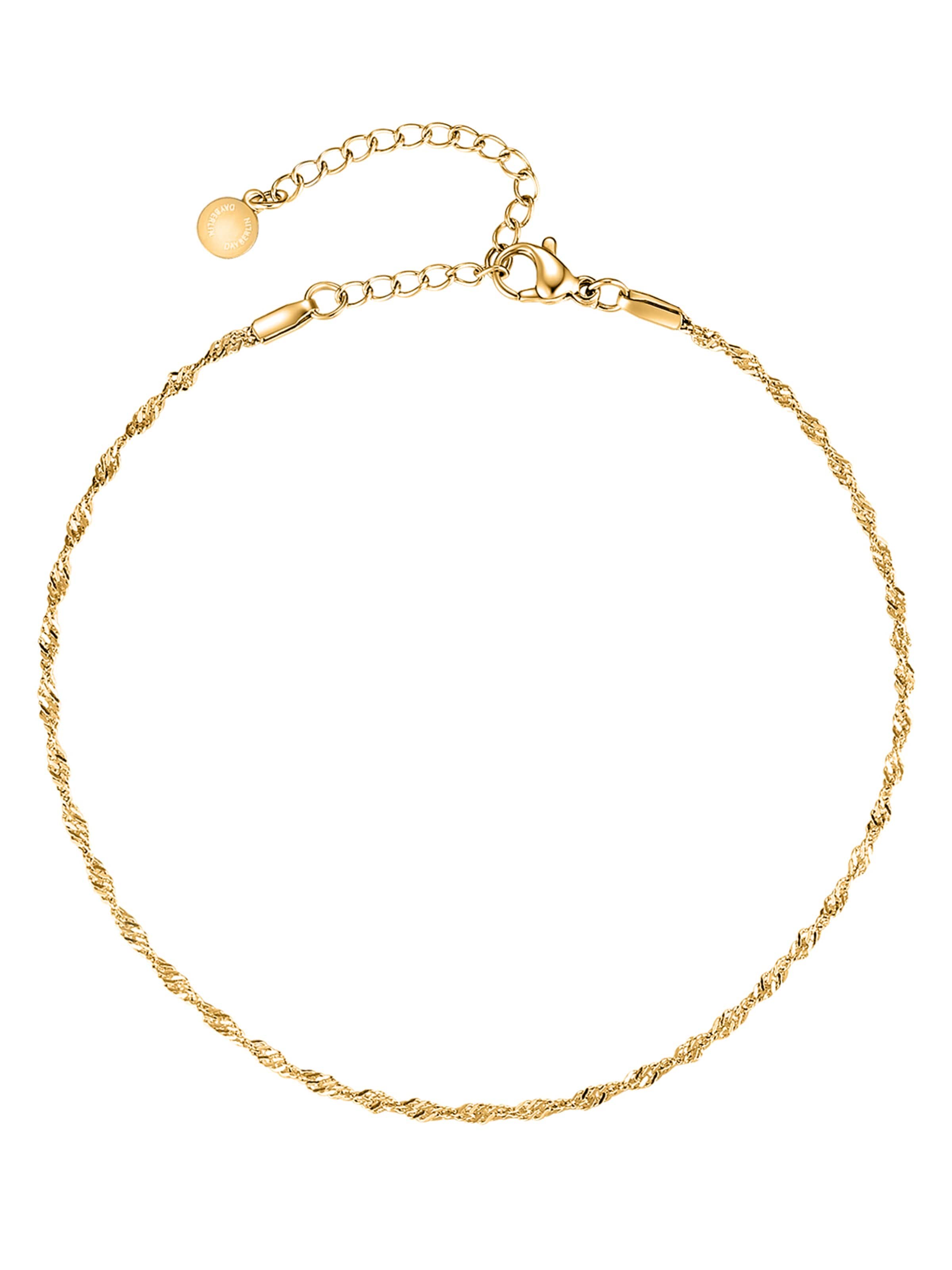 day berlin Voetsieraden 'Twist' in Goud: voorkant