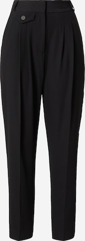 River Island Loose fit Pleat-Front Pants in Black: front
