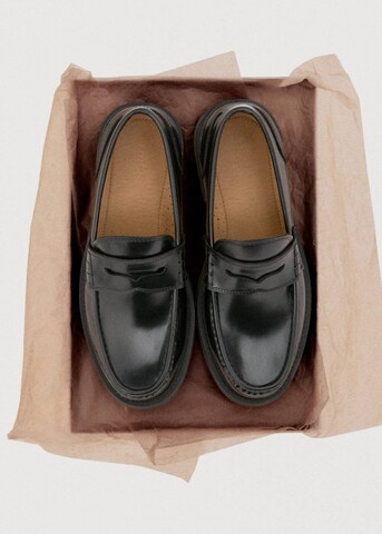 MANGO MAN Moccasins 'Schu' in Black