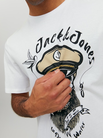 JACK & JONES Μπλουζάκι 'Roxbury' σε λευκό