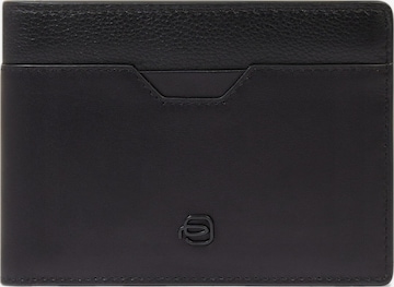 Piquadro Portemonnaie in Schwarz: Vorderseite