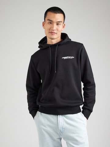 JJ Rebel Sweatshirt 'JREBZACK' in Black: front