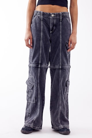 BDG Urban Outfitters - Loosefit Calças de ganga cargo em azul: frente