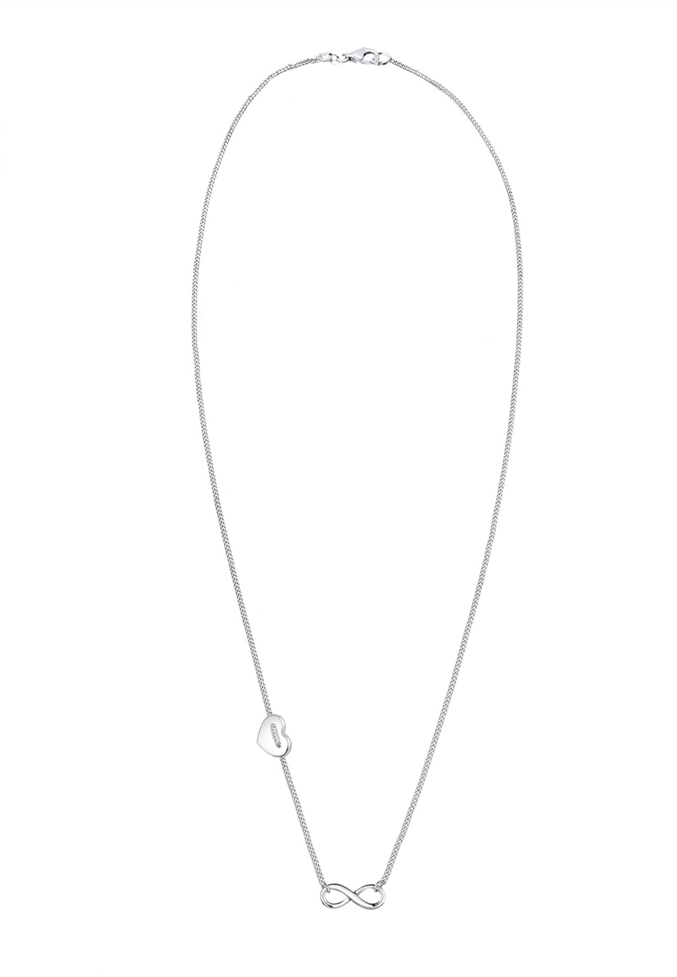 ELLI Halskette 'Infinity' in silber, Produktansicht