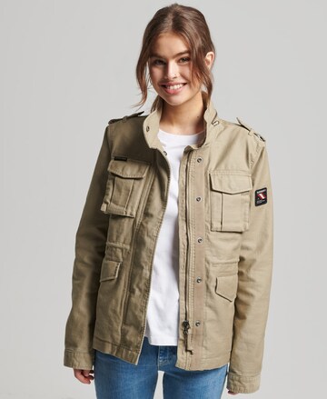 Veste mi-saison Superdry en beige : devant