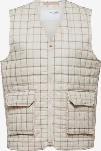 Gilet 'PEARL' SELECTED FEMME en beige : devant