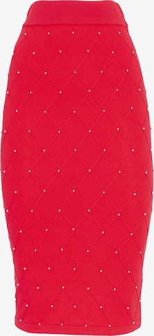 Influencer Skirt in Red: front