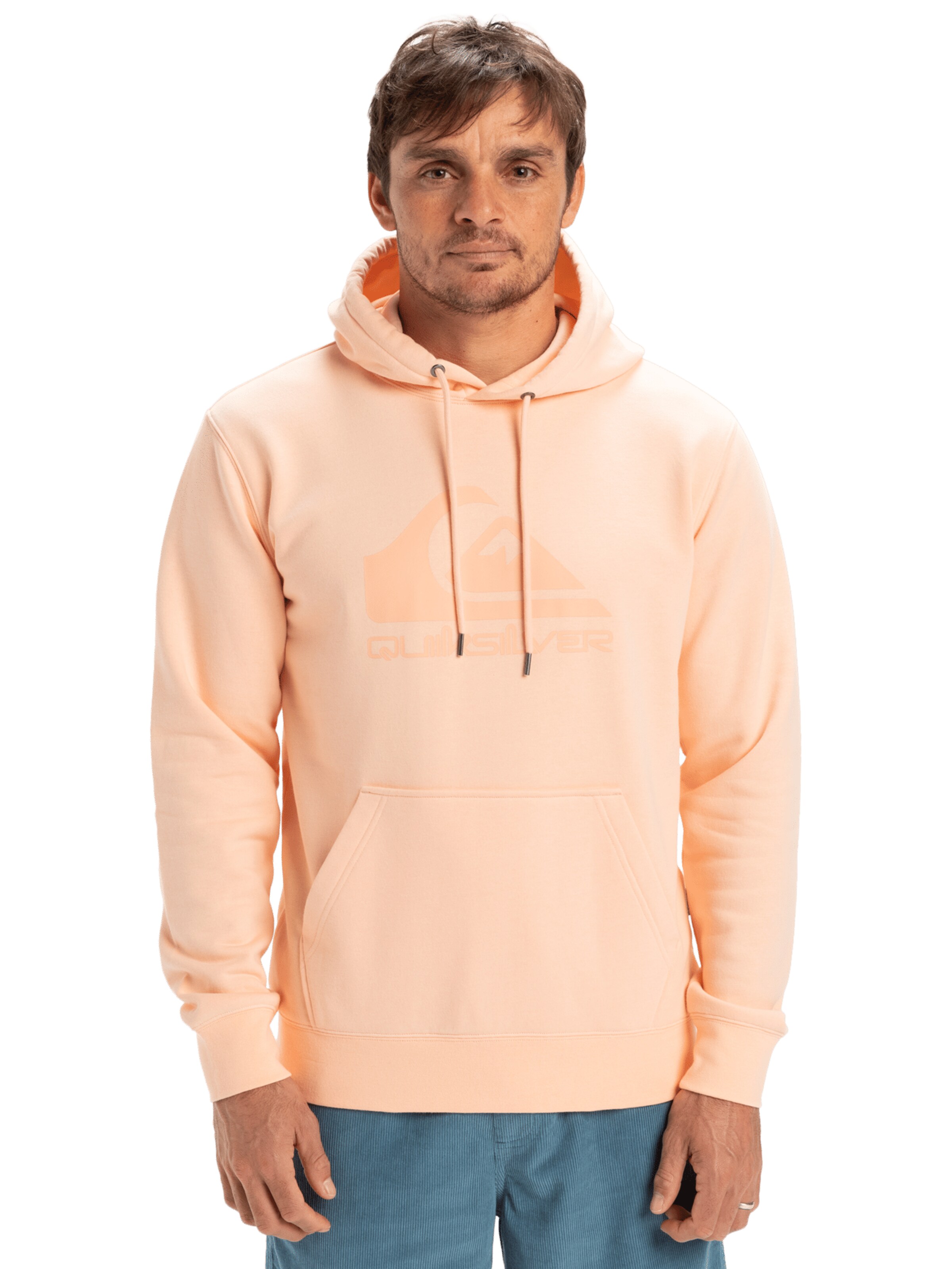 Sweat de sport QUIKSILVER en orange : devant