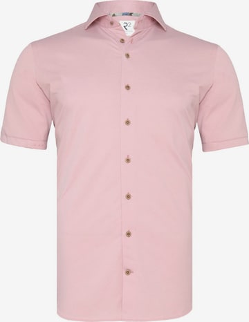 Coupe regular Chemise R2 Amsterdam en rose : devant