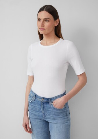 T-shirt s.Oliver en blanc : devant