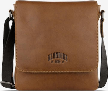 Borsa a tracolla 'Gold Taylor' di KLONDIKE 1896 in marrone: frontale