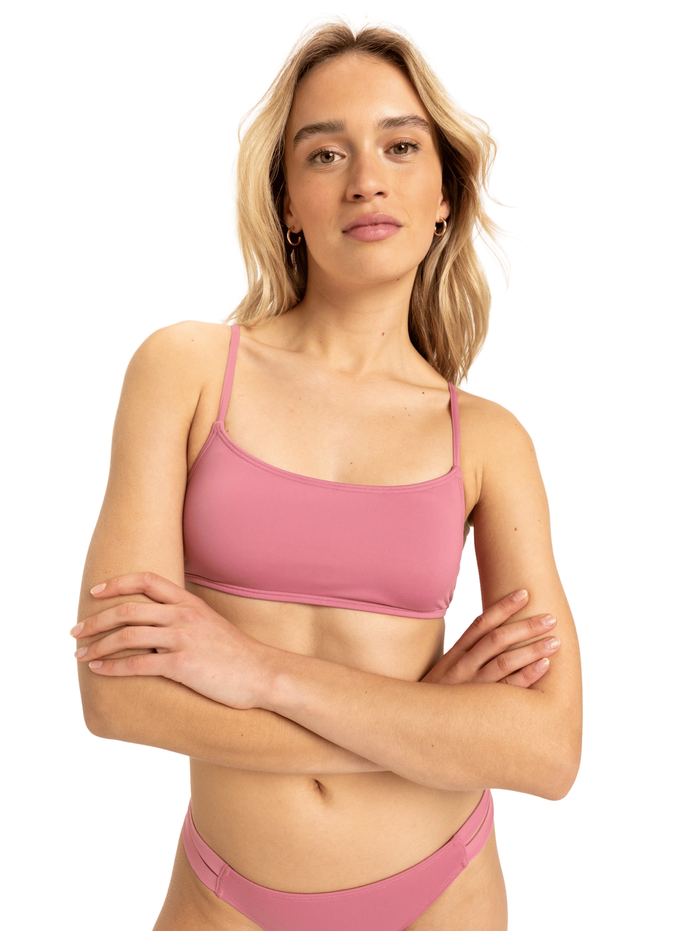 Bustier Hauts de bikini 'Classics' ROXY en rose : devant
