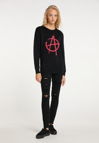 myMo ROCKS Sweater 'Sisters of Anarchy' in Black