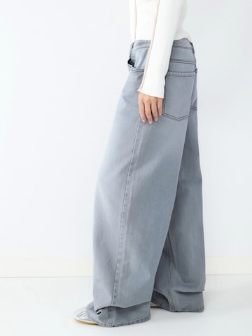 BALMOHK Barrel Jeansy 'RITA' w kolorze szary