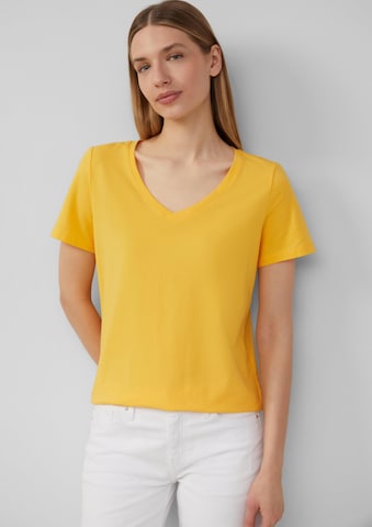s.Oliver Shirt in Geel: voorkant