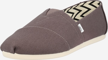 Chaussure basse 'ALPARGATA' TOMS en gris : devant