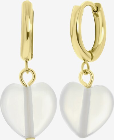 Lucardi Earrings in Gold / White, Item view