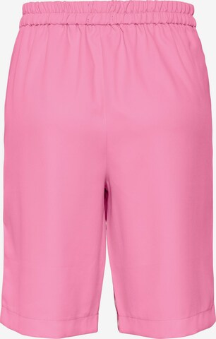 PIECES Loosefit Kalhoty se sklady v pase 'Tally' – pink