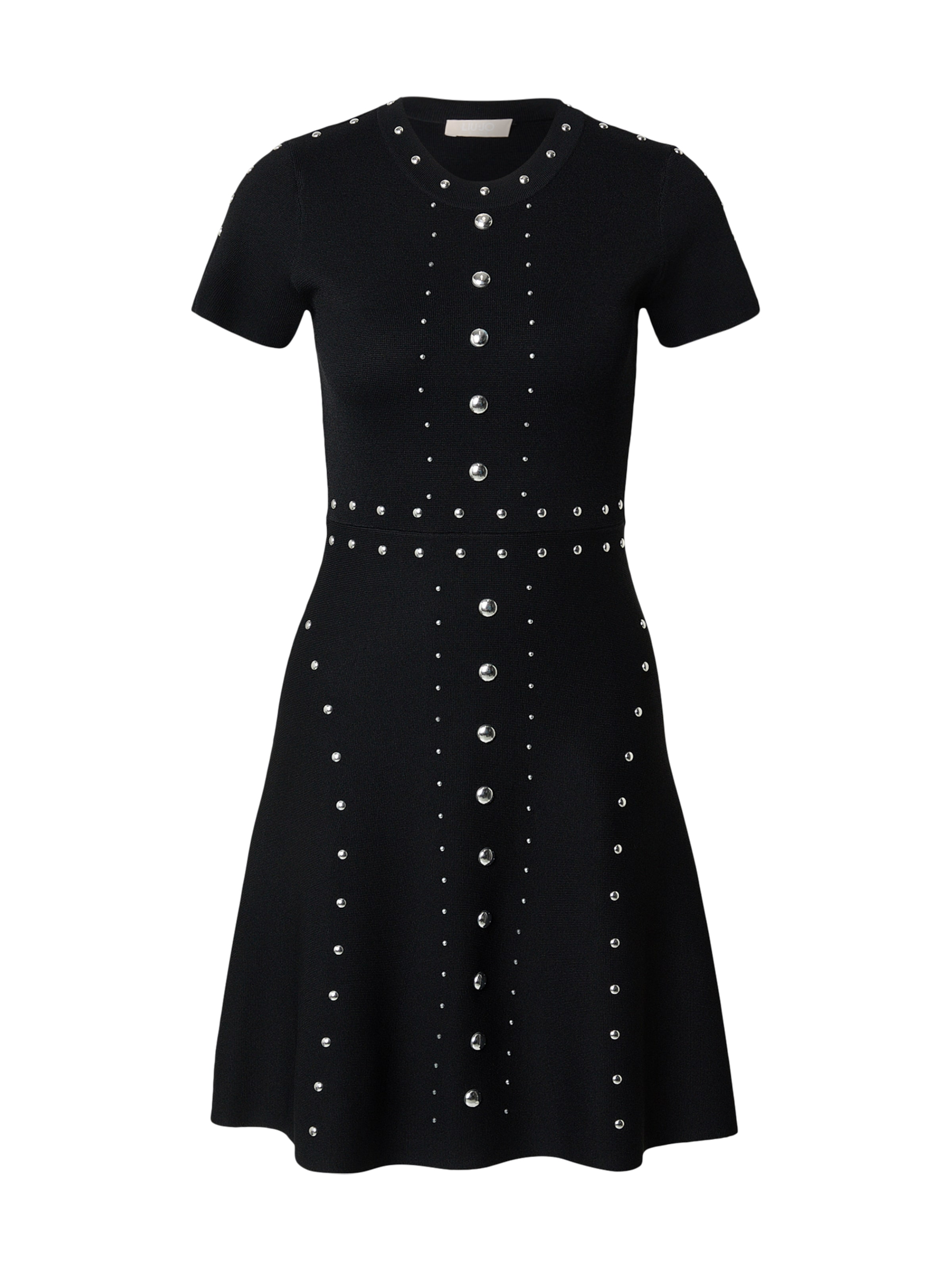 Liu Jo Трикотажное платье в Черный / Серебристый, Обзор товара