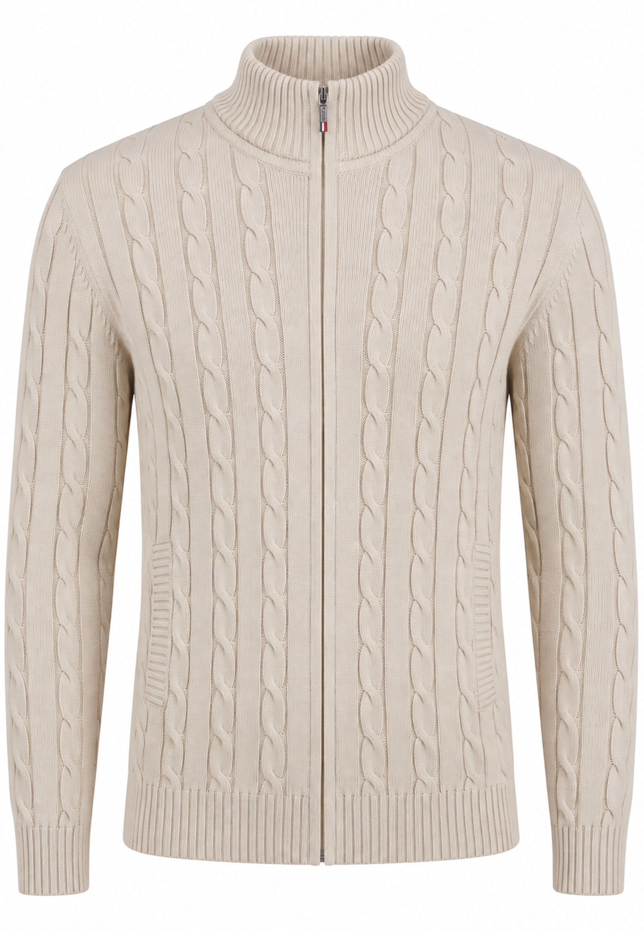 Felix Hardy Strickjacke in XXL in beige, Produktansicht